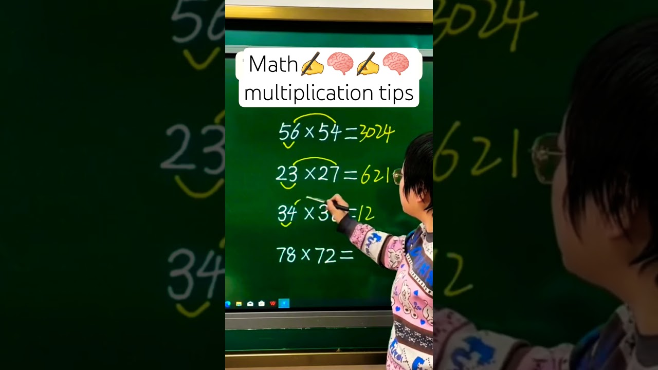 quick and eaay math multiplication tips #math #mathematics #eduation #shortsfeed #shorts #school