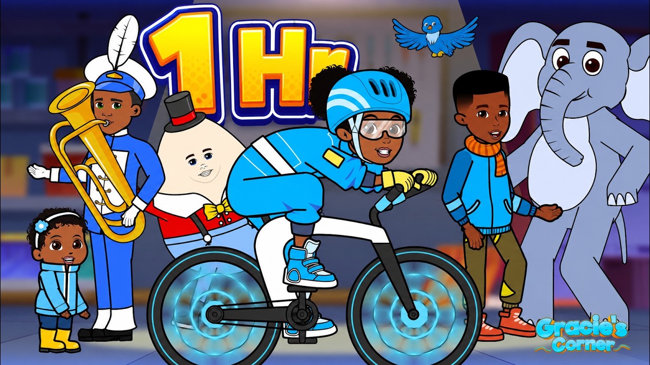 Count by Fives + More Fun & Educational Kids Songs  | 1 Hour @graciescorner  Compilation