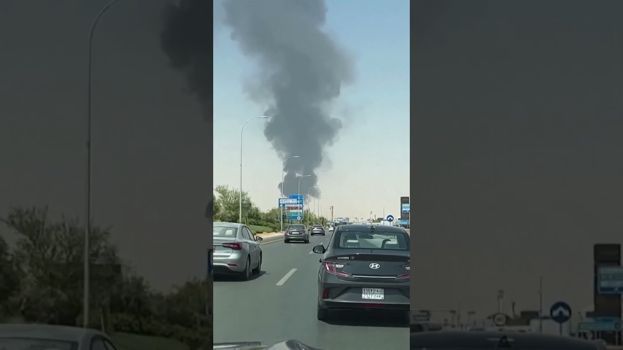 Large Plume of Black Smoke Seen Rising Near Riyadh Airport