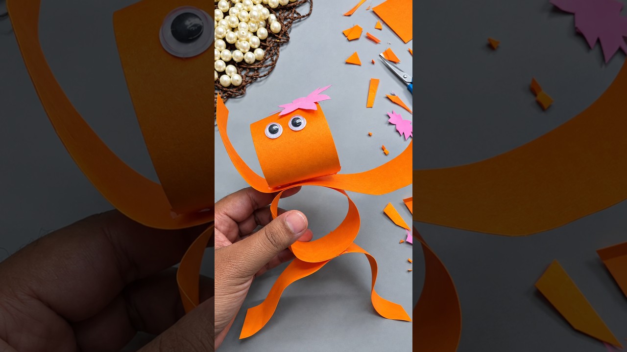 Paper sheet cartoon easy craft destroy reverse video #shorts #youtubeshorts #viral #kids #art #yt
