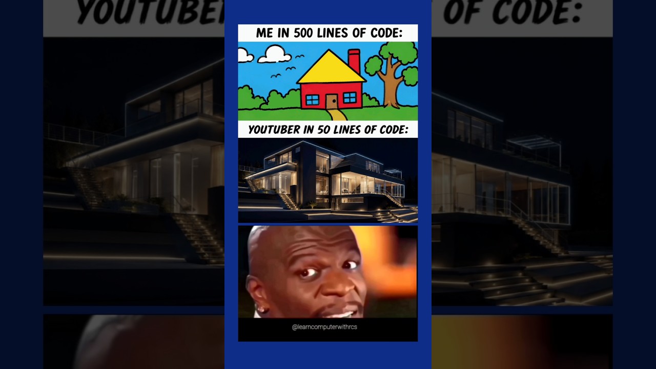 Me vs YouTube Tutorials in Coding 😂 | Programmer Meme #memes #funny #coding#shorts