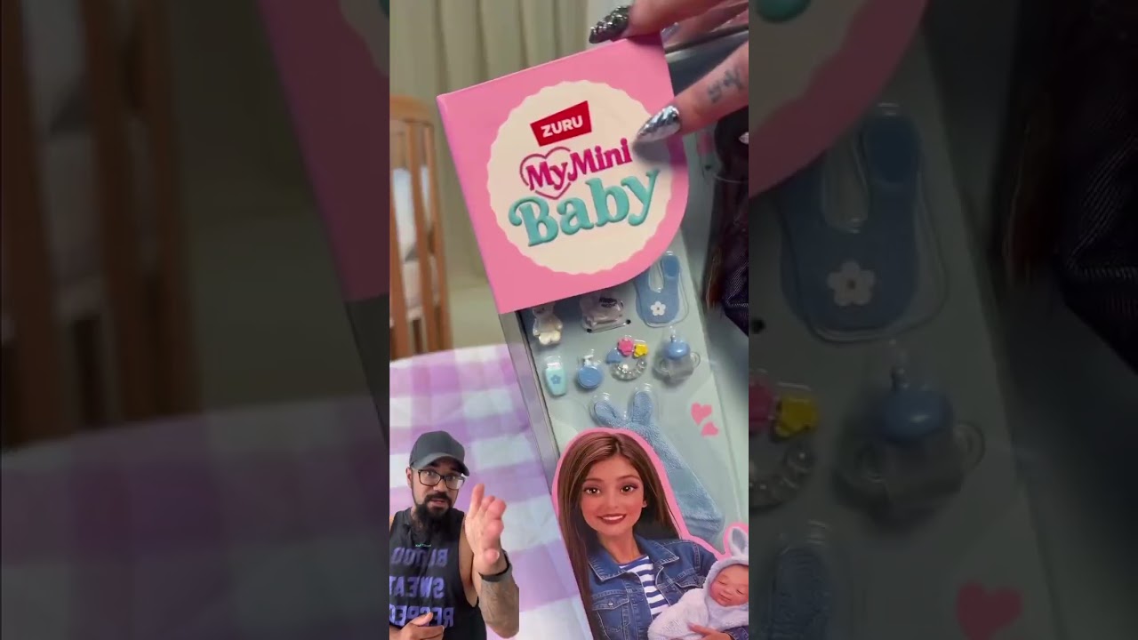 (Mymini_official on IG for reacted vid) #parenting #barbie #viral  #pregnancy