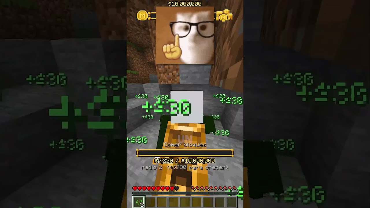 COMER BLOQUES = DINERO 🤑 #minecraft #laos