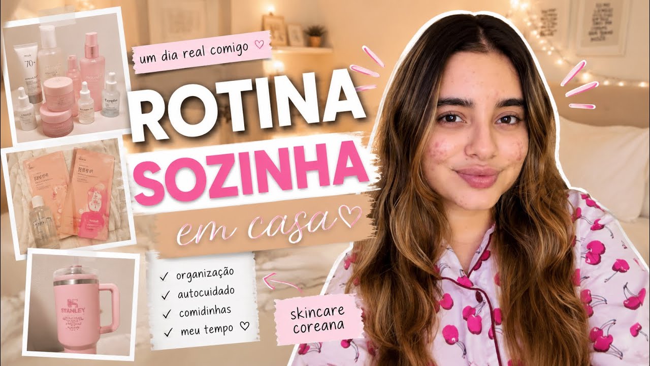 ROTINA SOZINHA EM CASA: cozinhando, skincare,  grwm pra igreja & bate-papo✨💗