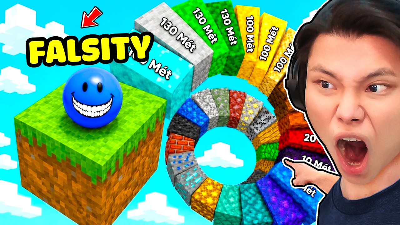 [ROBLOX] JayGray +1 VERITY Cuộc Thi Nhảy Về Đích🌍😜Thử Thách Solo Bạn Bè FALSITY vs LOVITY Minecraft