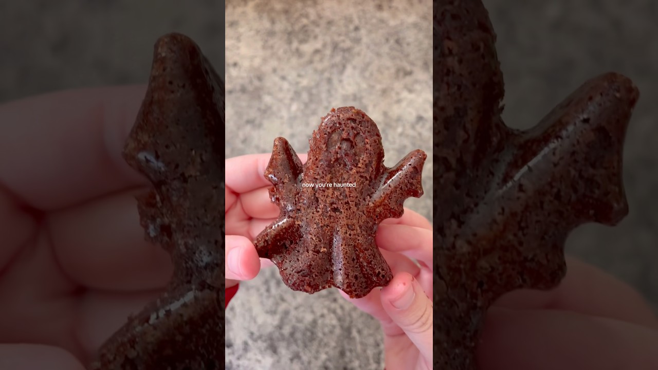 ghost brownies👻🫣 #baking #brownie #ghost #halloween #easyrecipe #viral
