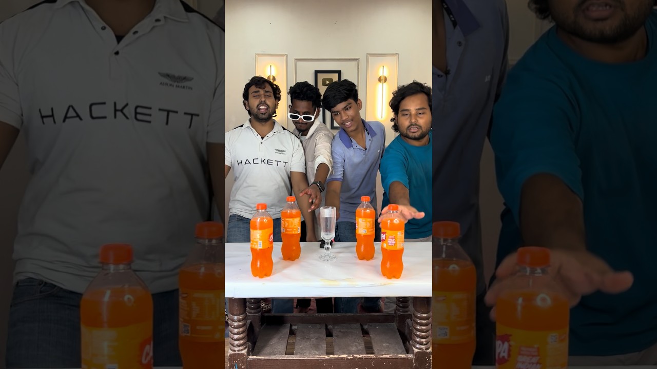 Translate 'Pour the measured cold drink' into English