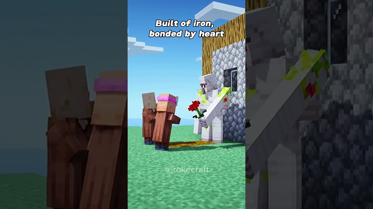 He grew old and said goodbye. His golem just... stayed 💔#minecraft #memes