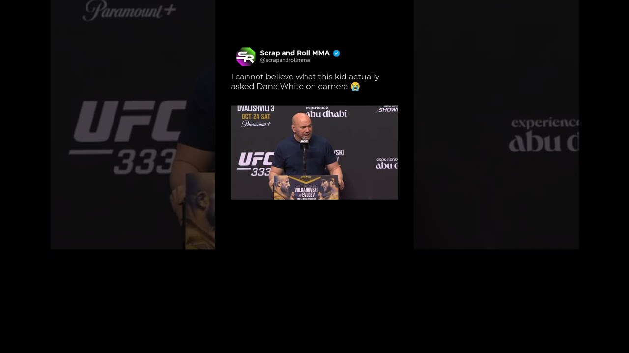 Kid Asks Dana White to Shave His Head for UFC 333 Tickets 😭