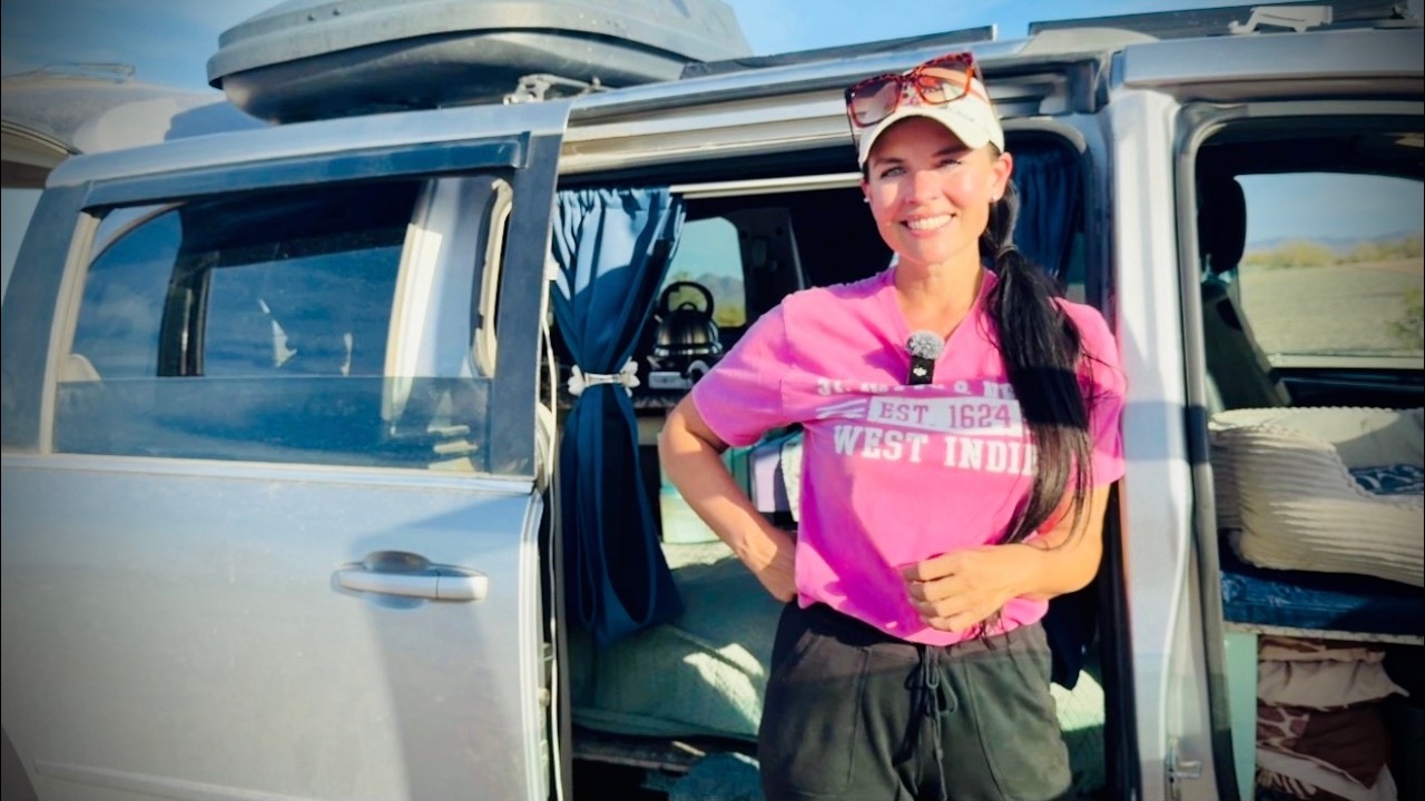 In Her 40’s, She Built a $500 Minivan Home to Stay Rent & Debt Free.