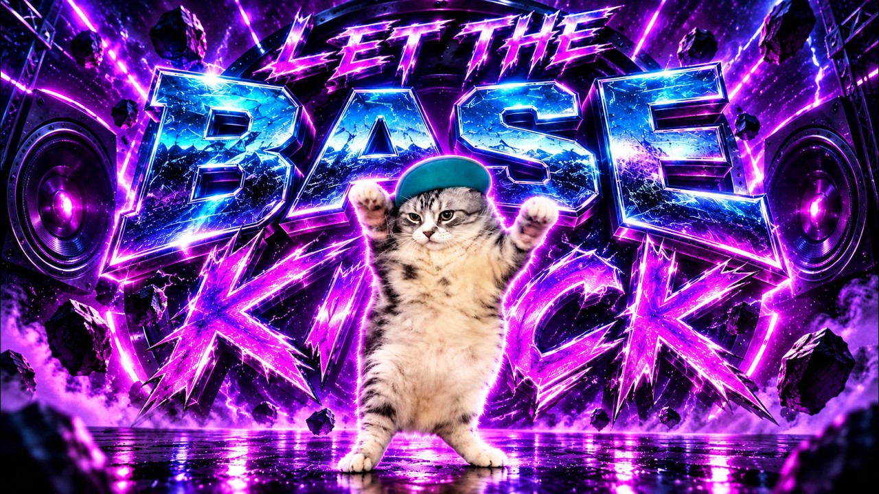 2026 Meme Cats dancing to Bemax - Let the Bass Kick (Original Song)