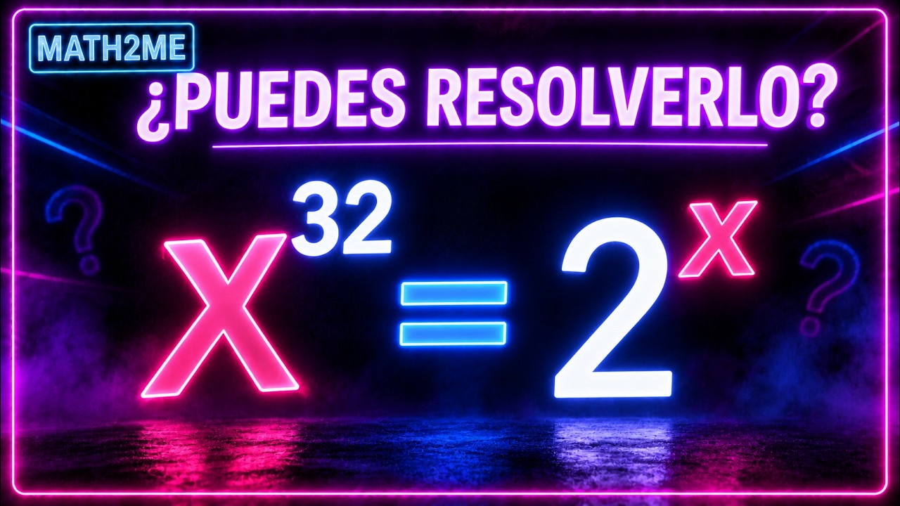 Buena idea para resolver esta ecuación de potencias | ¿Puedes resolverlo?