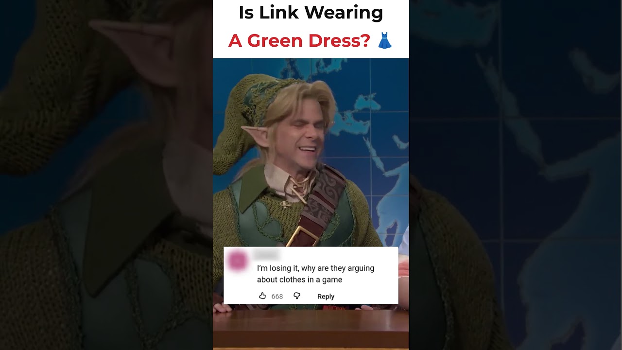 Is Link Wearing A Green Dress!? #snl #trendingnow #trendingreels
