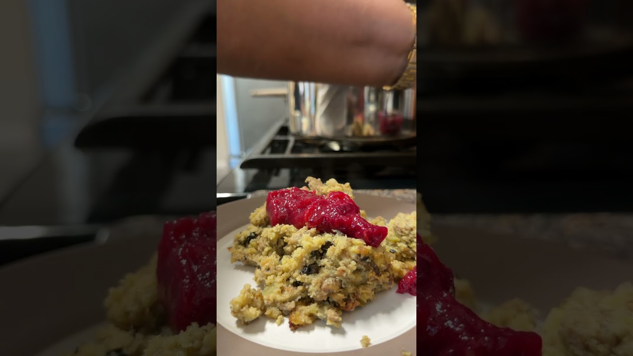 From Scratch: Oyster Dressing with Orange Spiced Cranberry Sauce