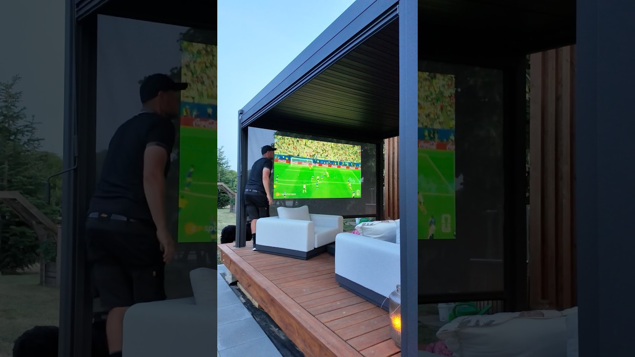 WM Public Viewing für zu Hause 😎🤩⚽️ (Werbung) #summerofgoals #wm2026 #fußball #pergola #outdoors