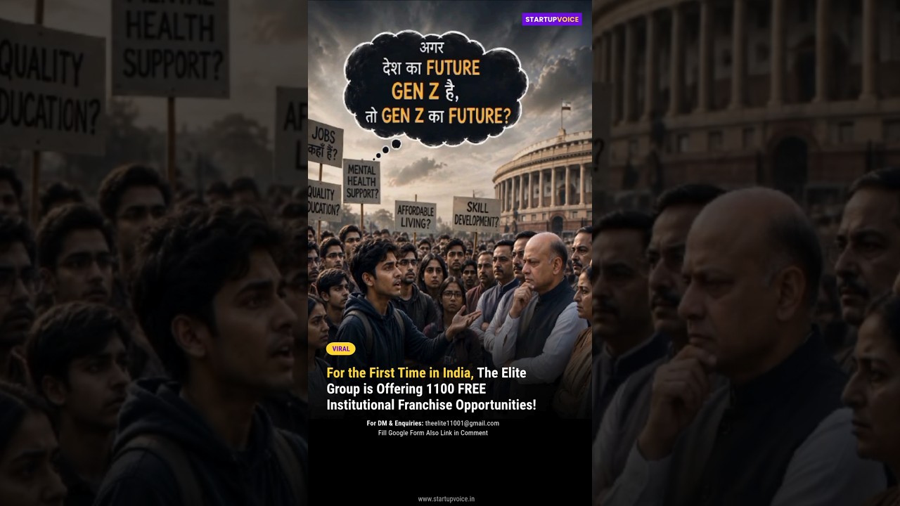 First Time in India, The Elite Group is Offering 1100 FREE Institutional Franchise Opportunity