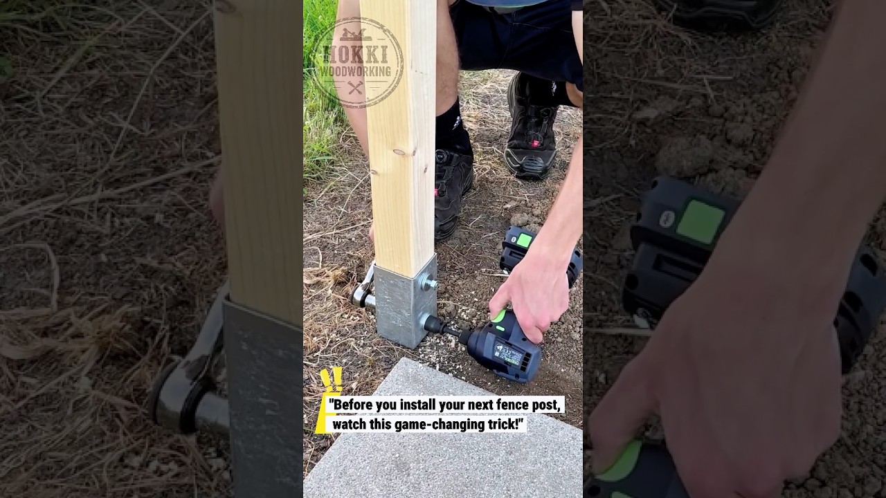 This Fence Post Installation Trick Is Pure Genius! 🔥