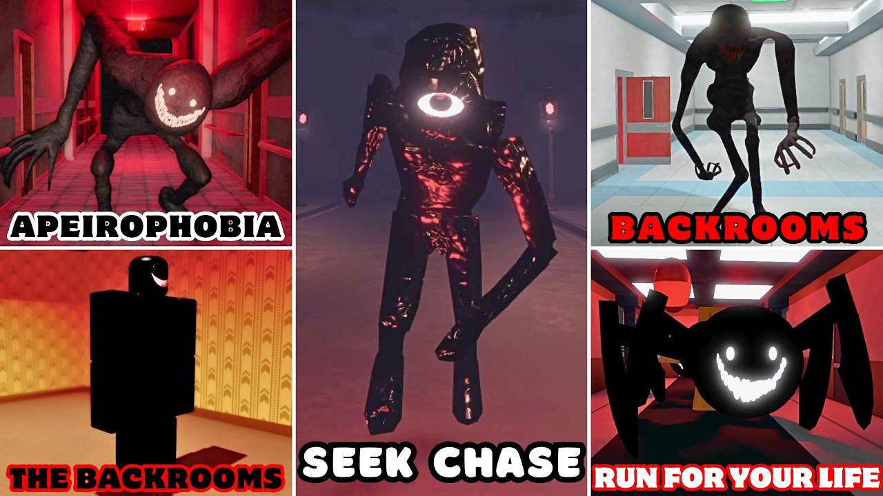 DOORS Seek Chase VS Different The Backrooms Chase | ROBLOX