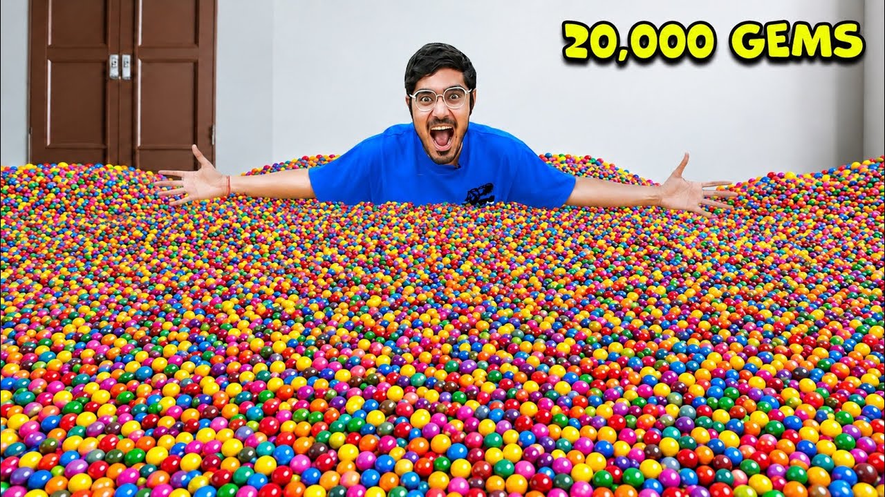 Making Monster Chocolate By Melting 20000 Gems | क्या ये सारी पिघल के एक बनेगी?