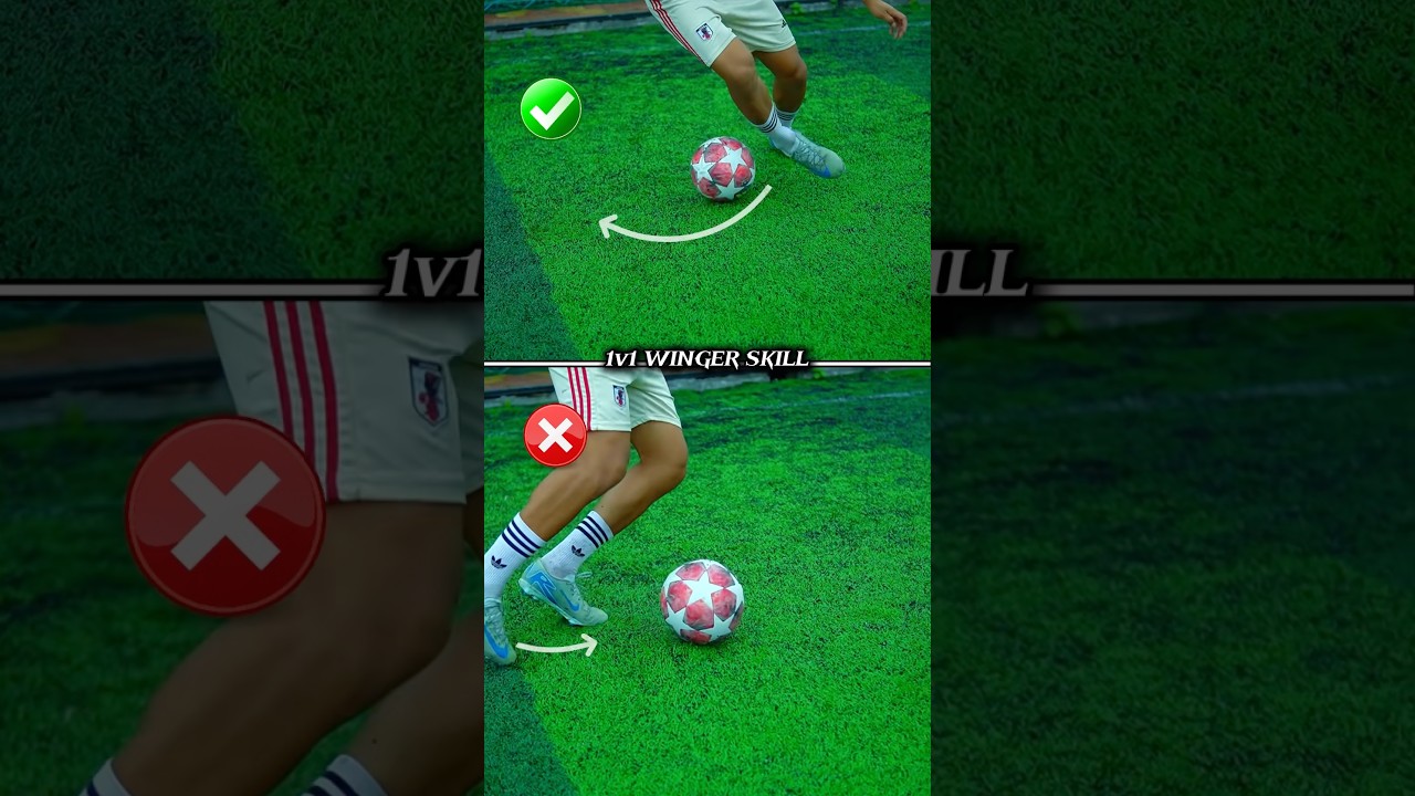 EFFECTIVE WINGER SKILL ⚽️. #football #footballskills #soccer #effective #shorts
