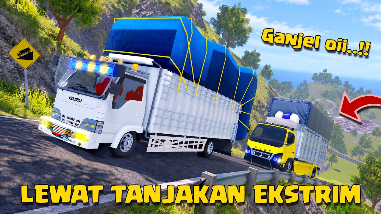 KITA BAWA TRUK OVERLOAD LEWAT TANJAKAN EKSTRIM DI ROBLOX
