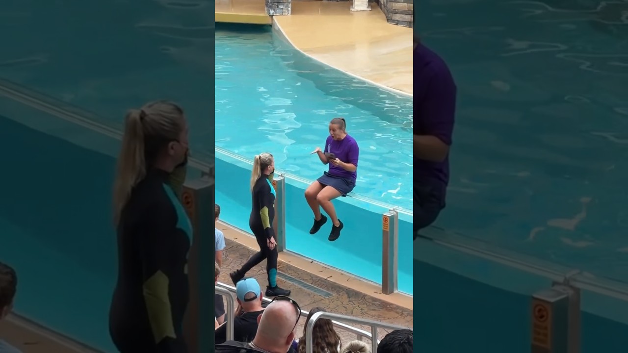 The poor girl had to swim and bathe.||#shorts