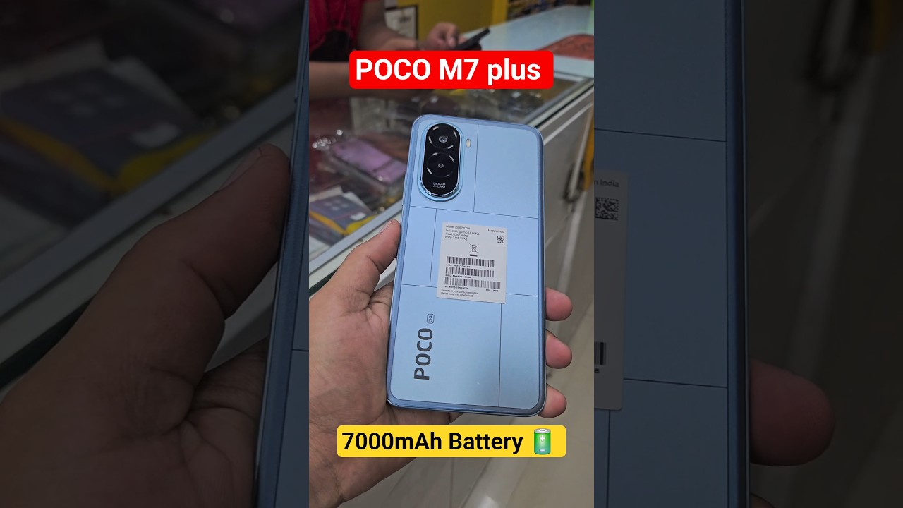🔥 POCO M7 Plus 5G First Look ⚡ 7000mAh Battery 🔋 144Hz Display 😍 Best 5G Phone Under ₹16K?