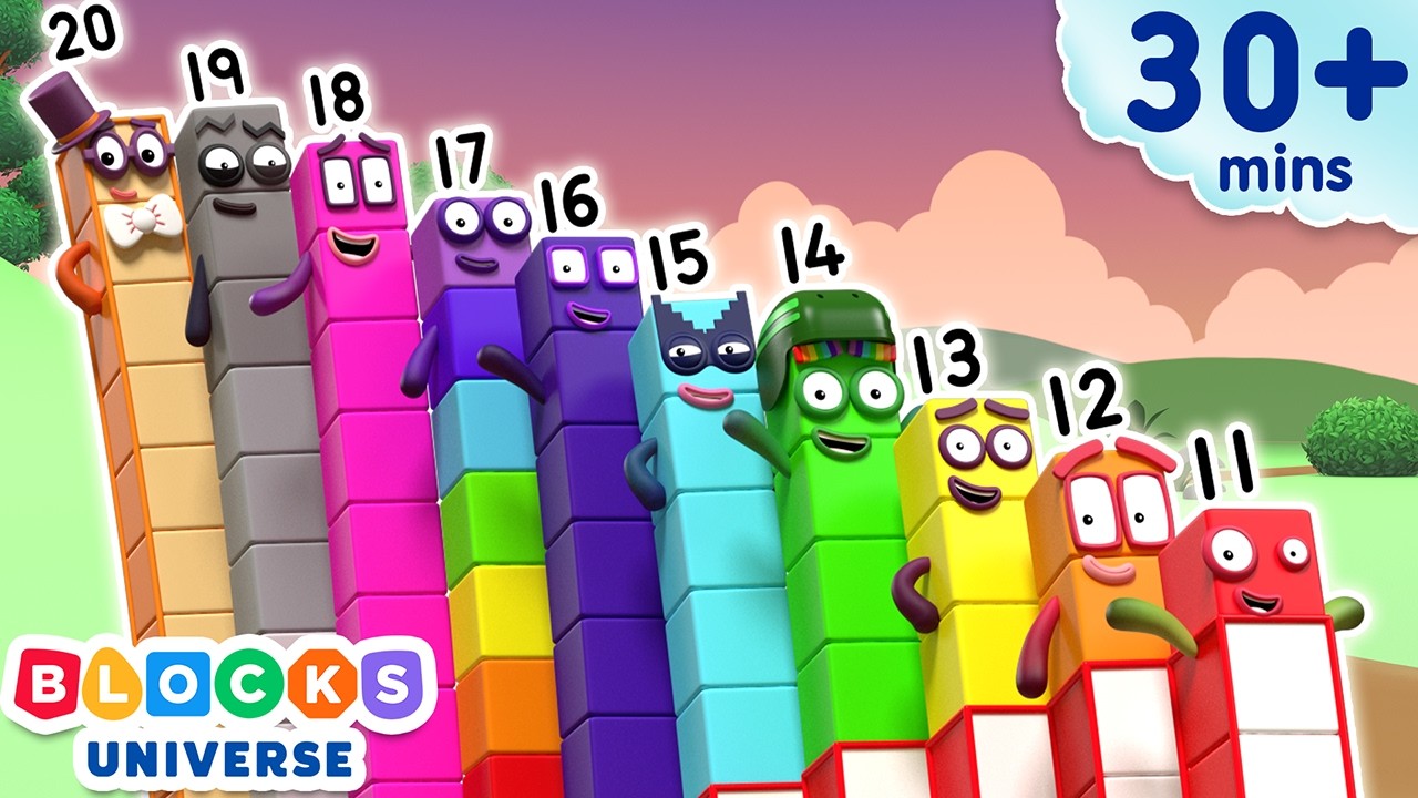 Beyond 10: More to Explore - Back to School Fun | Learn to Count for Kids Compilation | Numberblocks