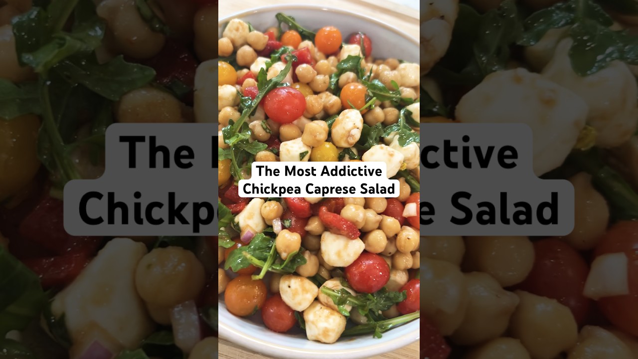 𝐇𝐢𝐠𝐡 𝐏𝐫𝐨𝐭𝐞𝐢𝐧 𝐂𝐡𝐢𝐜𝐤𝐩𝐞𝐚 𝐂𝐚𝐩𝐫𝐞𝐬𝐞 𝐒𝐚𝐥𝐚𝐝 #easyrecipe #recipe