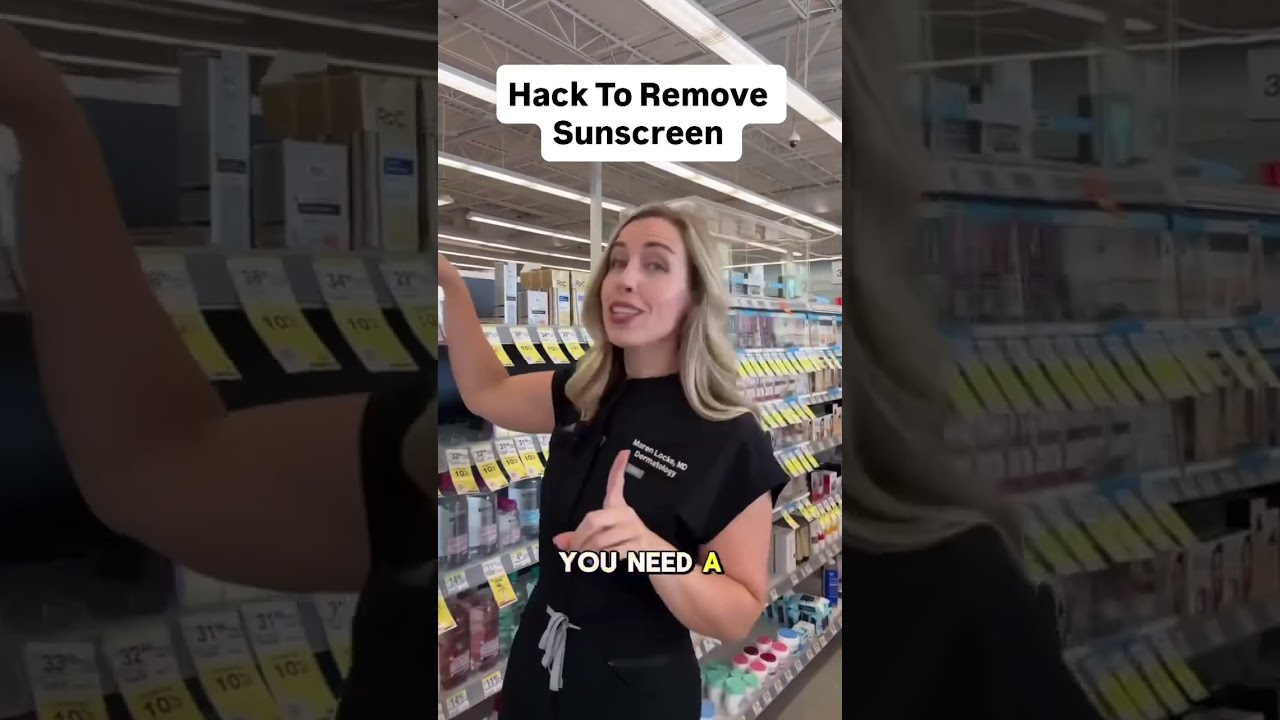 Hack to Remove Sunscreen
