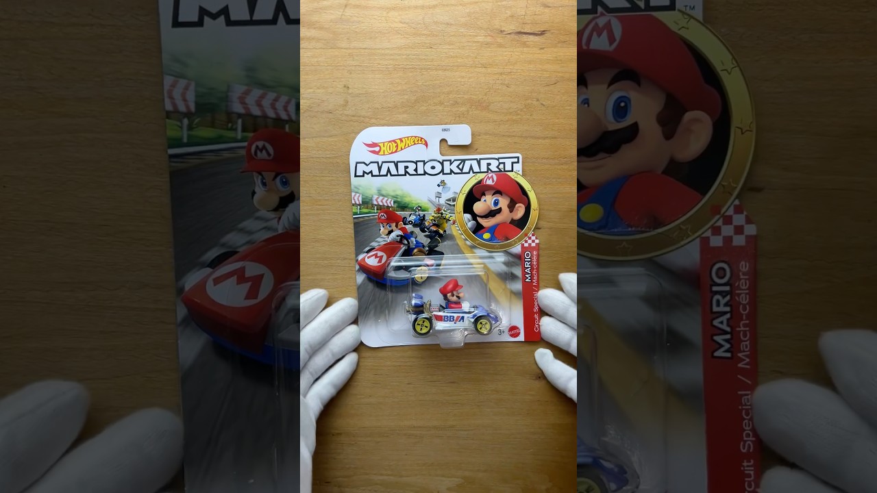 New Mario Kart Mario Hotwheels #gaming #toys #shorts