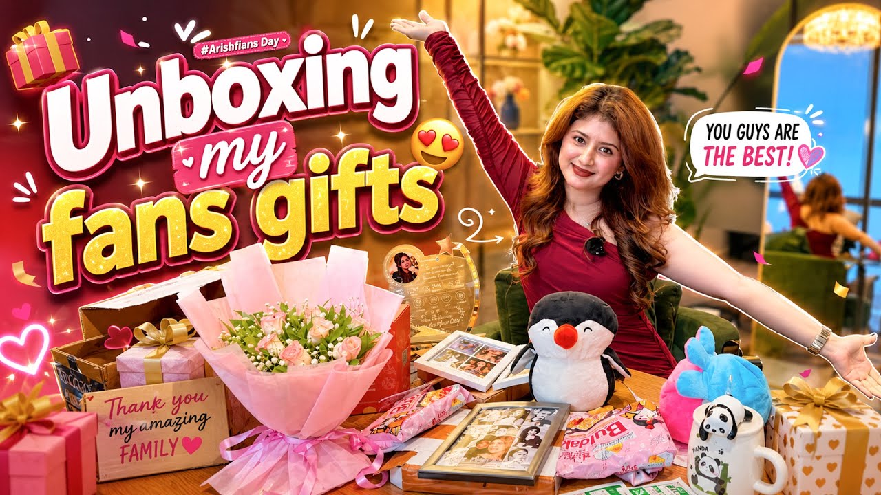 Unboxing my fans gifts🎁😍| Arishfa khan