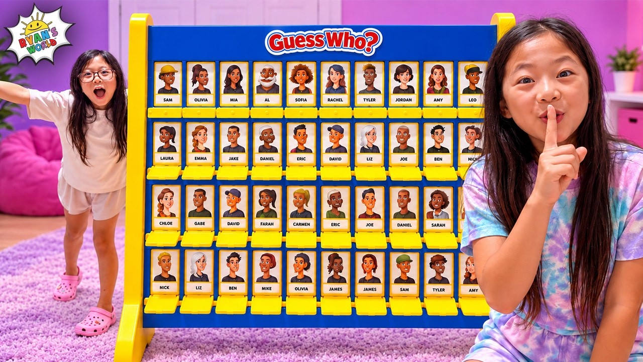 Emma and Kate Play GIANT GUESS WHO!!