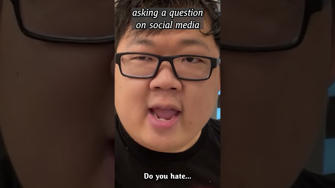 asking a question on social media