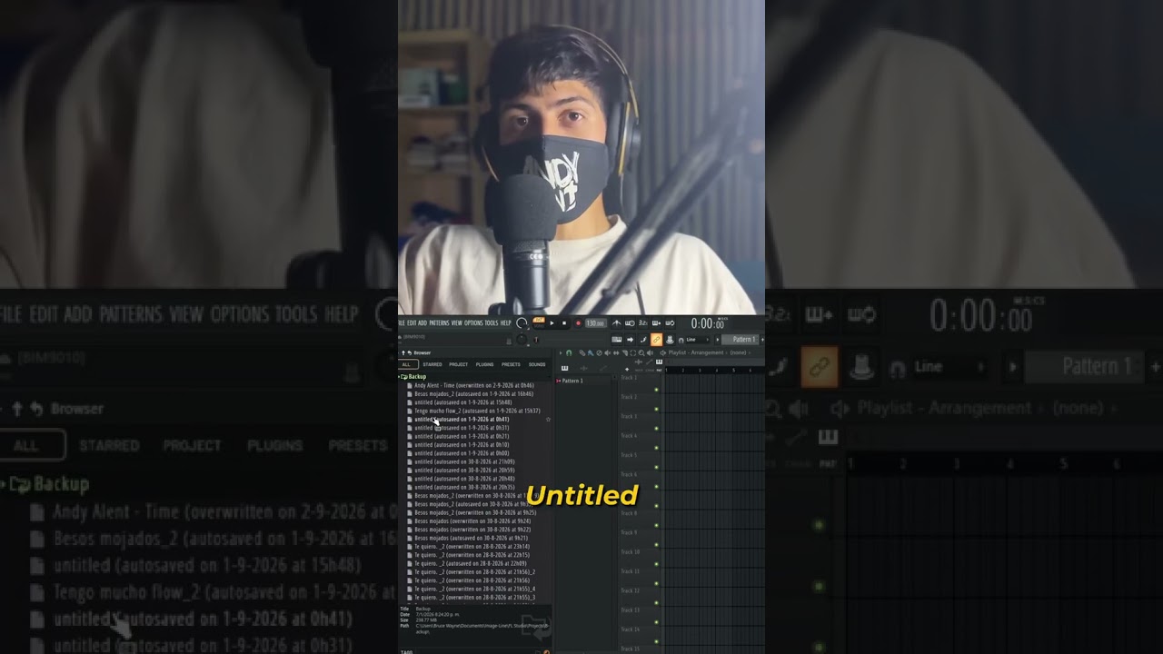 Si se cerró tu Fl Studio y no guardaste tu proyecto, te tengo la solución #flstudio #tutorial #fl