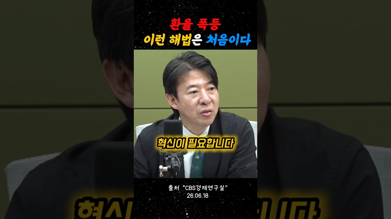 환율정책 새로운 해법 제안!