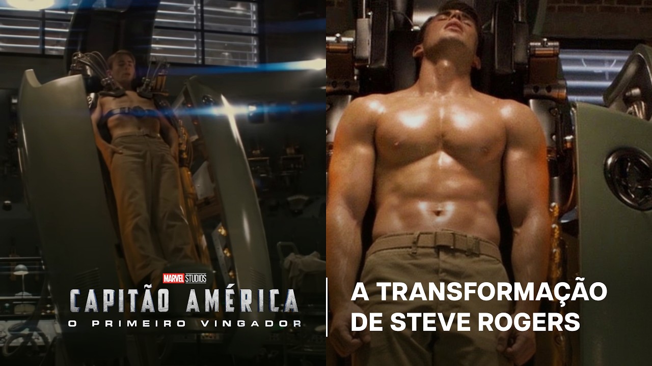 Capitão América - Cena Transformação de Steve Rogers
