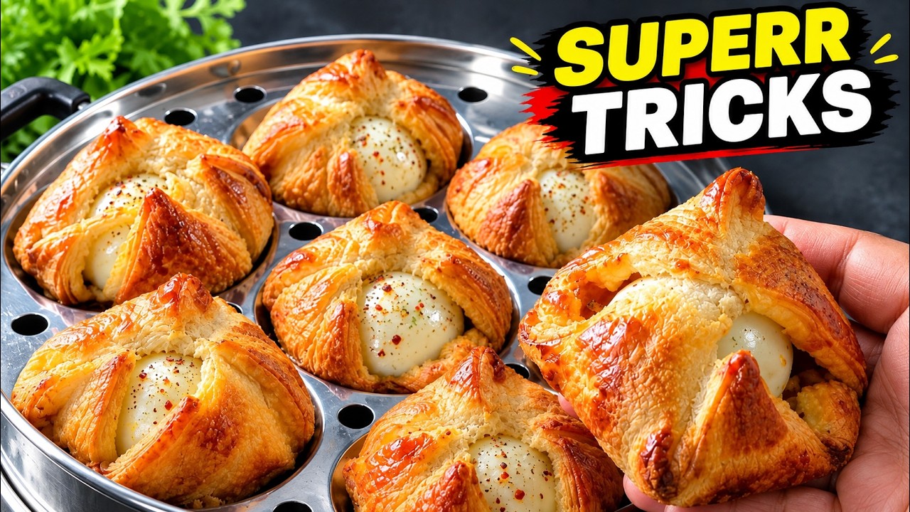 😋ഇത് അറിഞ്ഞില്ലെങ്കിൽ വലിയ നഷ്ടം മുട്ട പഫ്സ് ഉണ്ടാക്കാൻ 5 മിനിറ്റിൽ അത്ഭുത രഹസ്യം 👌 Crispy Egg Puffs