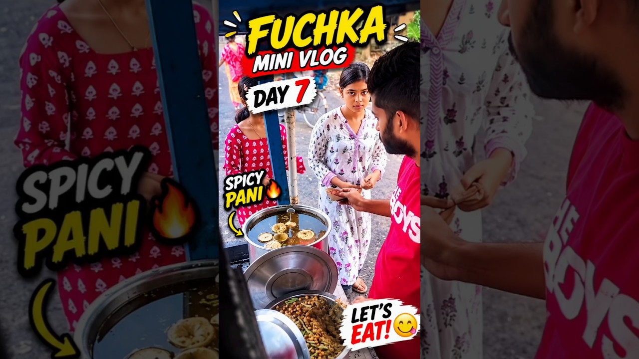 Fuchka Mini Vlog Day 8 😋 #shorts #streetfood #minivlog
