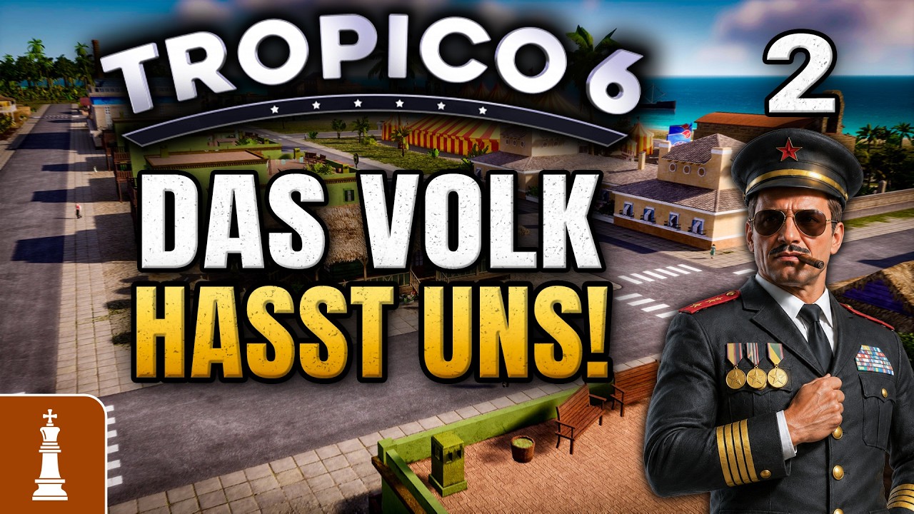 Das VOLK hasst uns! 9% Unterstützung! ♚ Let's Play Tropico 6 #2 | deutsch road to tropico 7