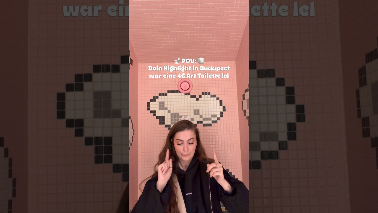 📍Pop&Roll Art Toilet Budapest ✨🇭🇺 #günstigreisen