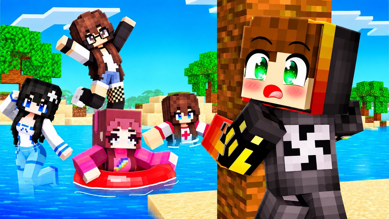 I Found Secret Girls Island In Minecraft!!