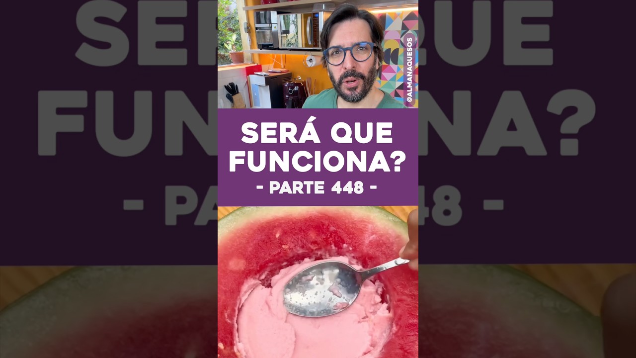 TESTE: Sorvete de Melancia ou Melão Congelado