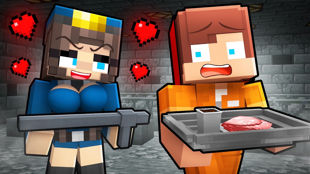 Prisoner JJ in the Prison Cafeteria - Minecraft Animation with Mikey