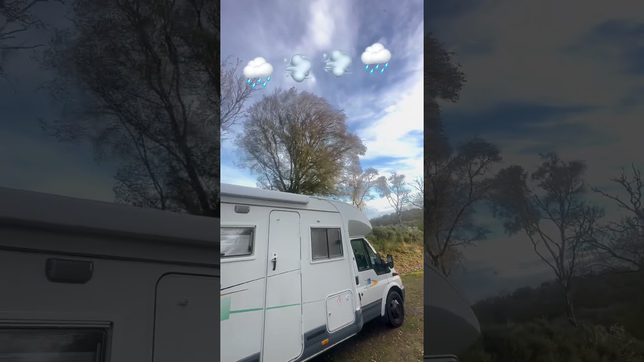 Stay safe! #motorhomelife #travelvlog #vanlife #vanlifers #storm #wind #rain #travel #weather