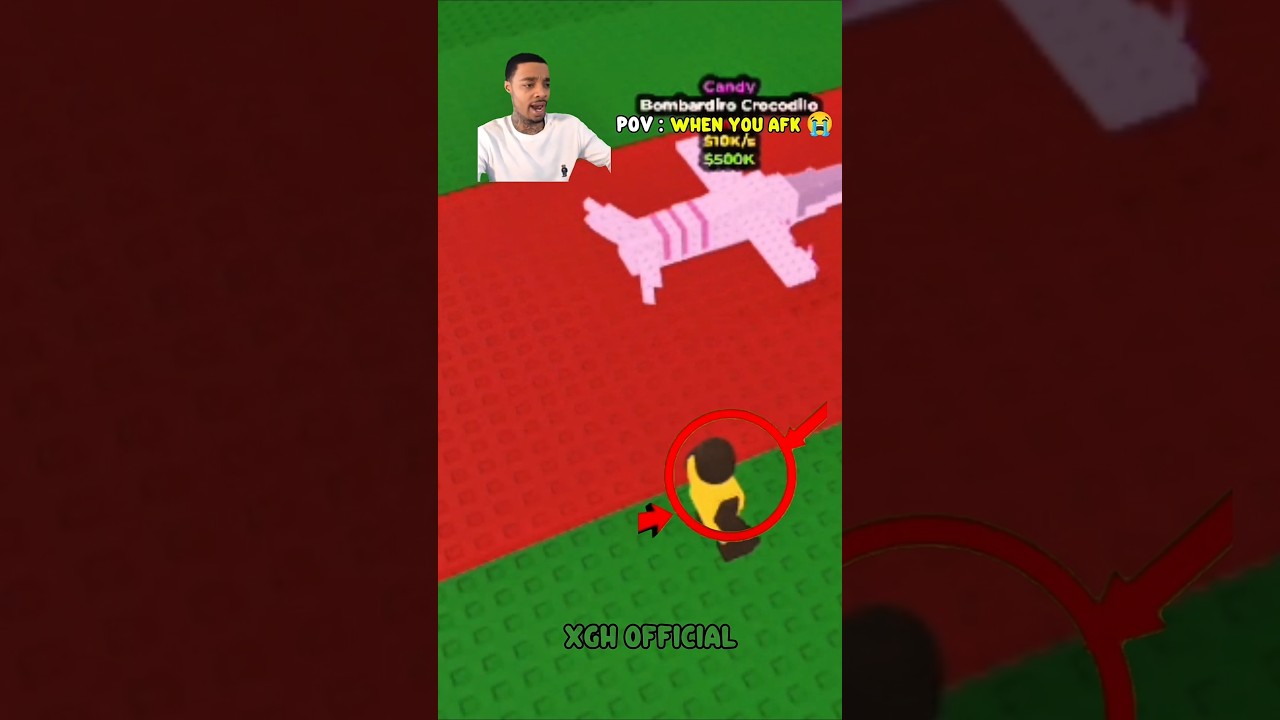 Don't ever go AFK in "Steal a Brainrot" 😭 #roblox