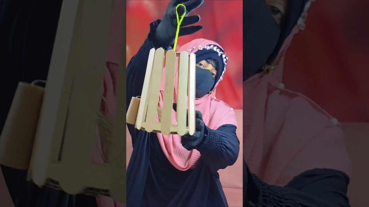 Lantern Making Craft idea Using icecream stick/ Lantern Craft idea #ytshorts #shorts #craft #support