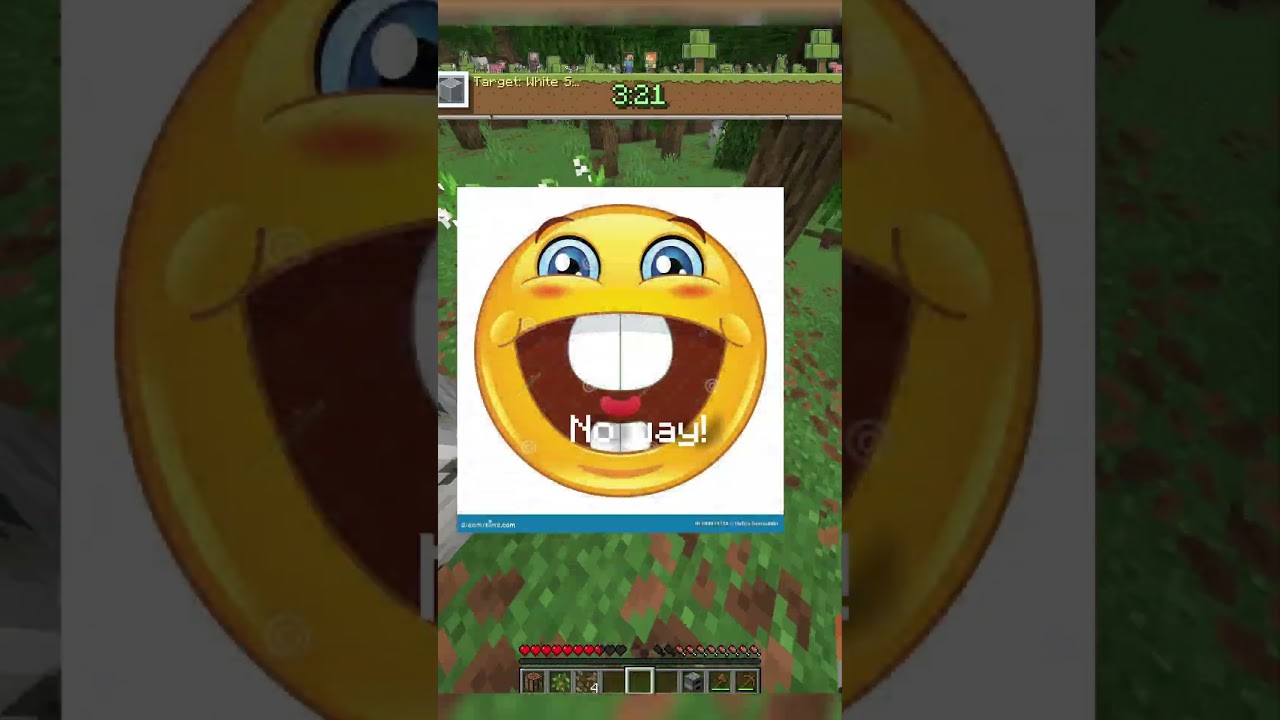 Minecraft, but I have 5 minutes to find a White Stained Glass 😱..  #minecraft #gaming #fyp #speedrun