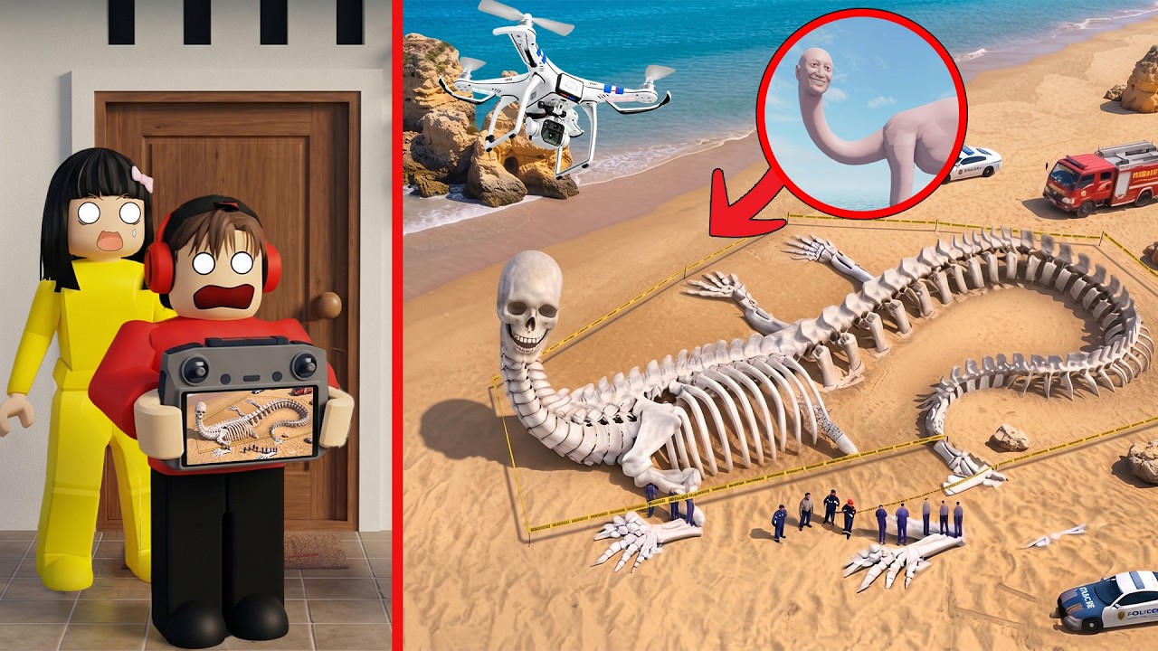 Yuta Mio Panik Drone Menangkap Kerangka THALASSOPHOBIA RAKSASA Mengerikan Di Lautan | ROBLOX