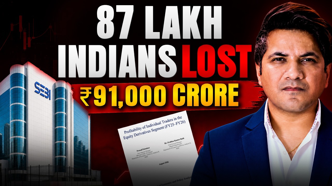 SEBI F&O Report 2026: 88 Lakh Indians Lost ₹91,000 Crore, 45 Lakh Left F&O